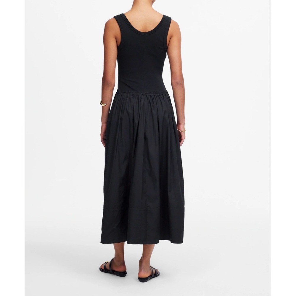Madewell Black Sleeveless Scoop-Neck Midi Dress - Picture 2 of 12